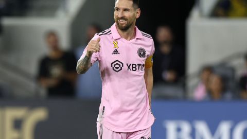 Lionel Messi durante un encuentro ante LAFC.