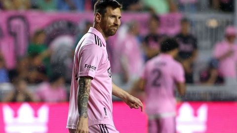 Messi durante un encuentro del Inter Miami ante FC Cincinnati.