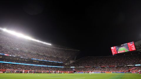 El Soldier Field durante el encuentro entre Chicago Fire y el Inter Miami.