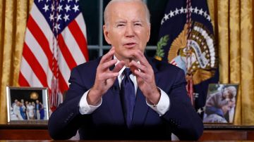Joe Biden se dirige a la nación sobre el conflicto entre Israel y Gaza y la invasión rusa de Ucrania desde la Oficina Oval de la Casa Blanca.