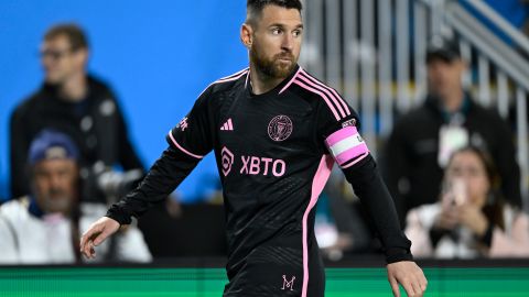 Lionel Messi en el partido entre el Inter Miami y el Charlotte FC.