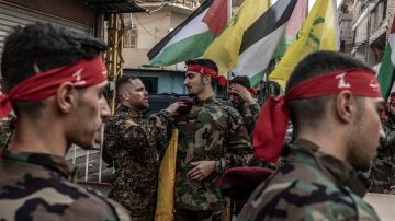 Hezbollah Hold Funeral In Beirut As Border Clashes With Israel Intensify