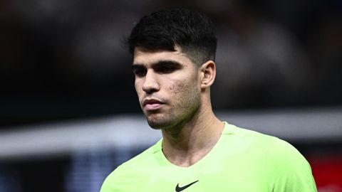 Carlos Alcaraz no ocultó su decepción por la derrota en el Masters 1000 de París.