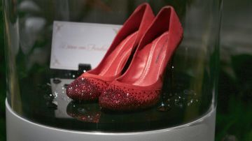 Zapatillas rojo rubí que usó Dorothy (Judy Garland) en El Mago de Oz.