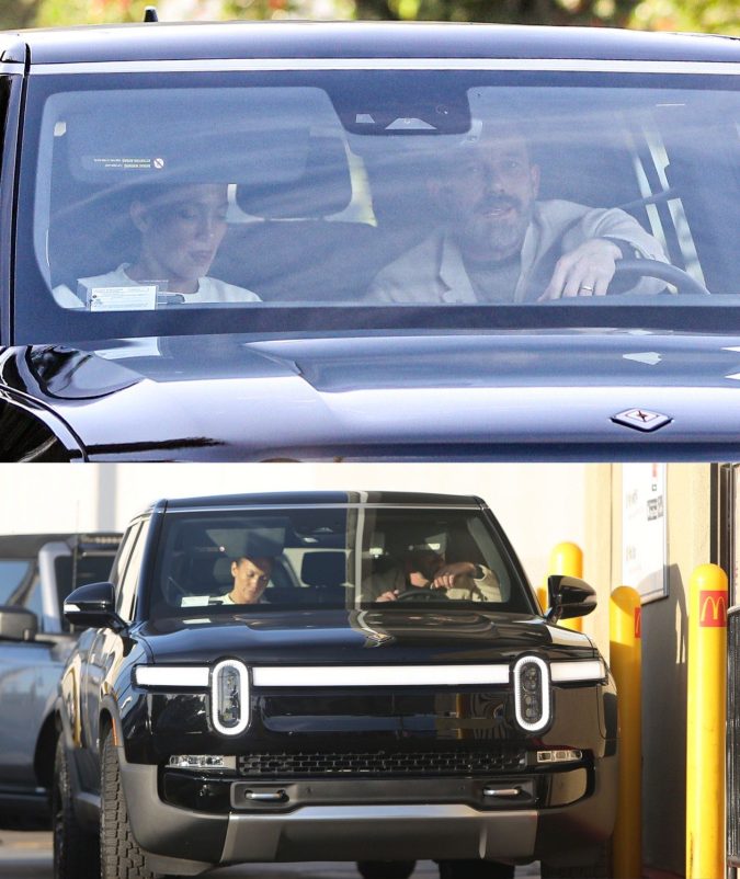 En la imagen aparecen Jennifer López y Ben Affleck pasan en el autoservicio de McDonald's. / Foto de Grosby Group.