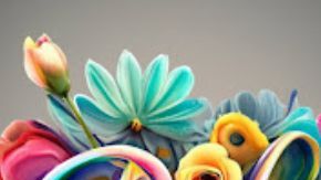 Imágenes de nombres en 3D generados con Ideogram AI.