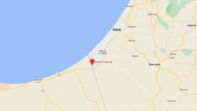 Cruce de Rafah. (Google Maps)