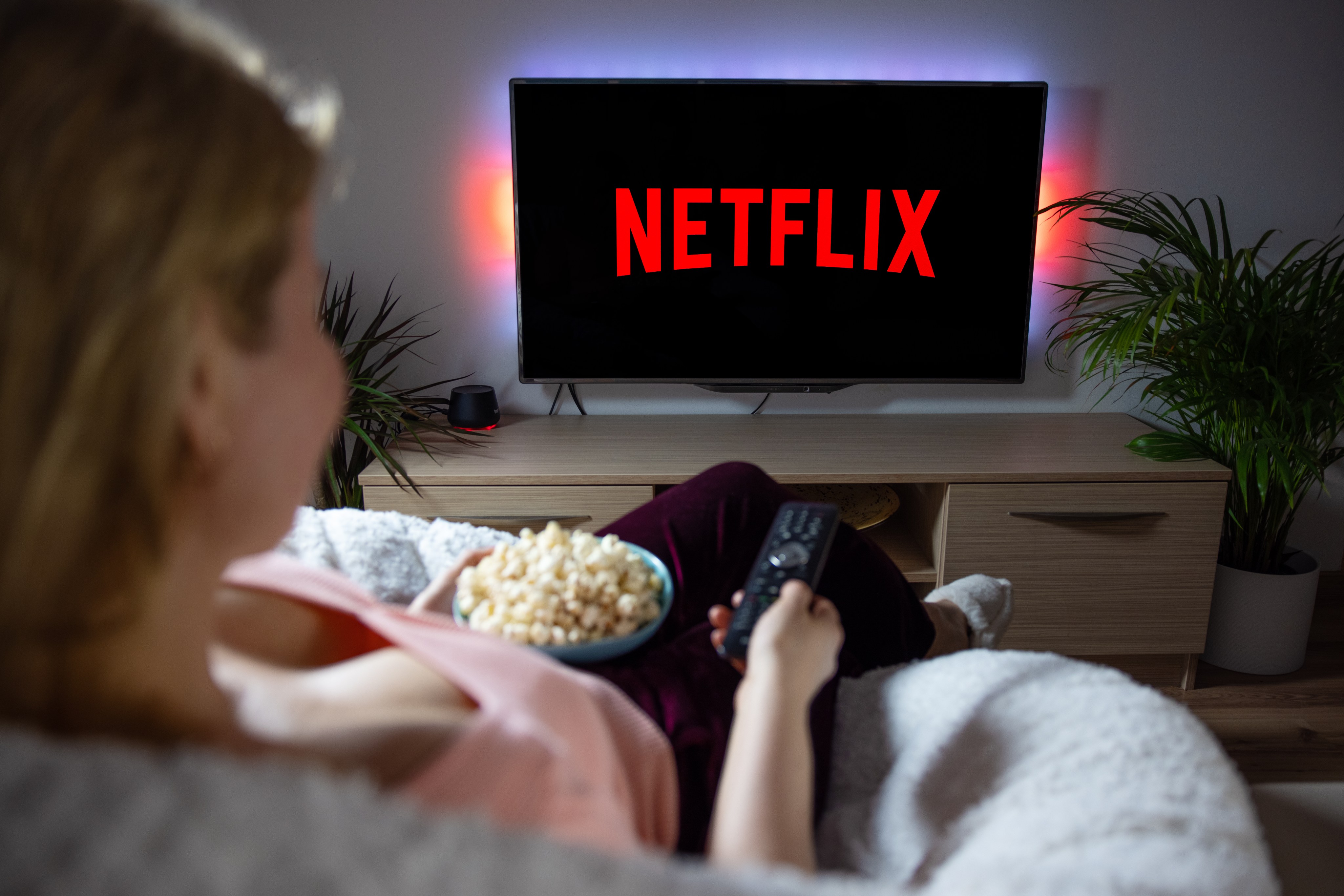 Netflix y palomitas