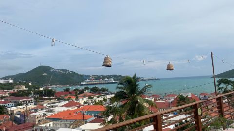 Vista desde una parte céntrica de Saint Thomas, Virgin Island.