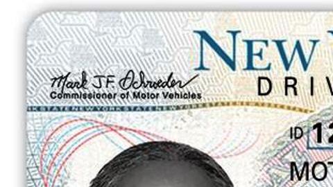 Licencia de manejar en el estado Nueva York.