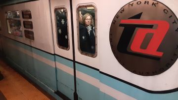 Tren histórico del Metro de Nueva York.