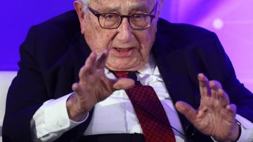Henry Kissinger durante una conferencia en el año 2019.