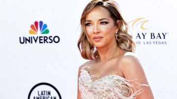 LAS VEGAS, NEVADA - APRIL 21: Adamari Lopez arrives at the 2022 Latin American Music Awards at Michelob ULTRA Arena on April 21, 2022 in Las Vegas, Nevada. (Photo by Greg Doherty/Getty Images)