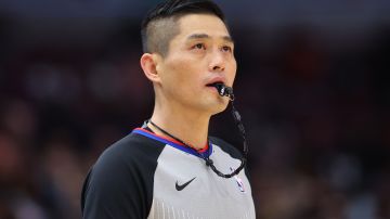 Intae Hwang en un encuentro entre los Chicago Bulls y los Toronto Raptors.