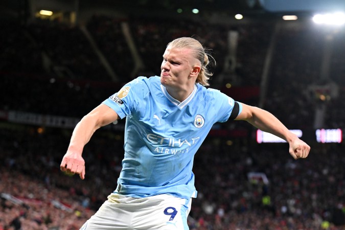 Erling Haaland, delantero del Manchester City.