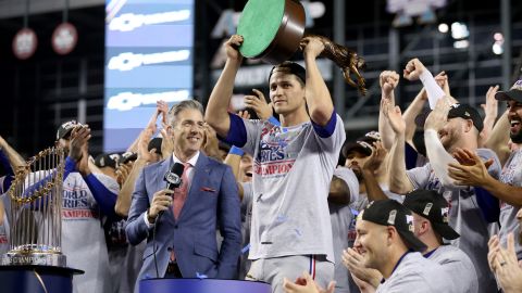 Corey Seager, ganador del MVP de la Serie Mundial.