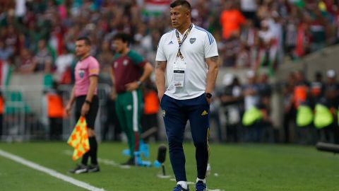 Jorge Almirón durante el encuentro entre Fluminense y Boca Juniors en la final de la Copa Libertadores 2023.