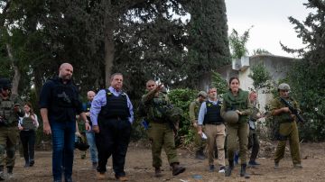 Chris Christie durante su visita a Israel.