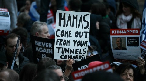 Protestas en todo el mundo para la liberación de rehenes.