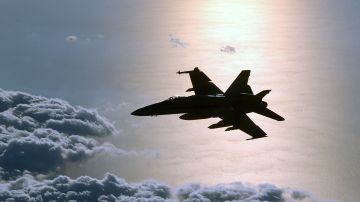 U.S. Military Jet Patrols Eastern Mediterranean Sea