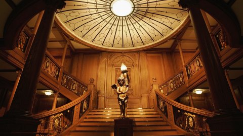 Réplica del interior del Titanic.
