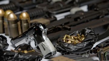Guns and munitions confiscated to allege