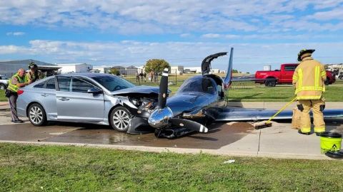 Texas-plane-car-crash