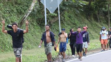 Caravana migrante por Tapachula