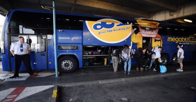 Megabus, una de las empresas más conocidas en los Estados Unidos para viajar en bus.