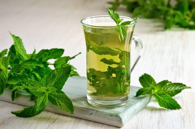 Té de menta verde