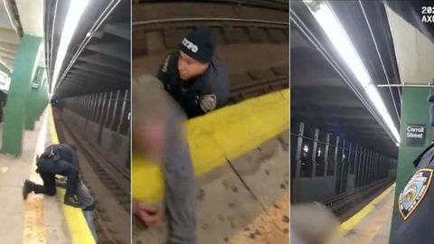 Imágenes del angustioso rescate de NYPD en el Metro.