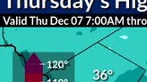 Perfil climático jueves 7 de diciembre 2023.