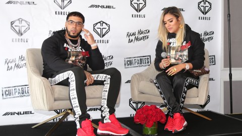 Anuel AA y Karol G juntos en 2019.
