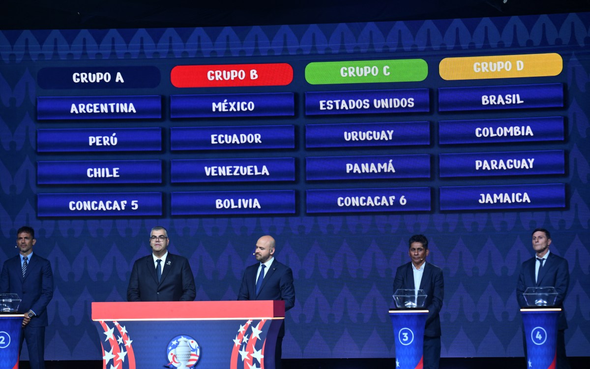 Sorteados los grupos de la Copa América 2024: Argentina, México, EE.UU. y Brasil son los líderes