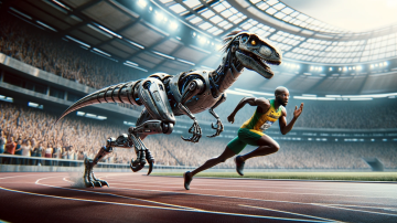 El robot ultraveloz "Raptor" podría vencer a varios velocistas.