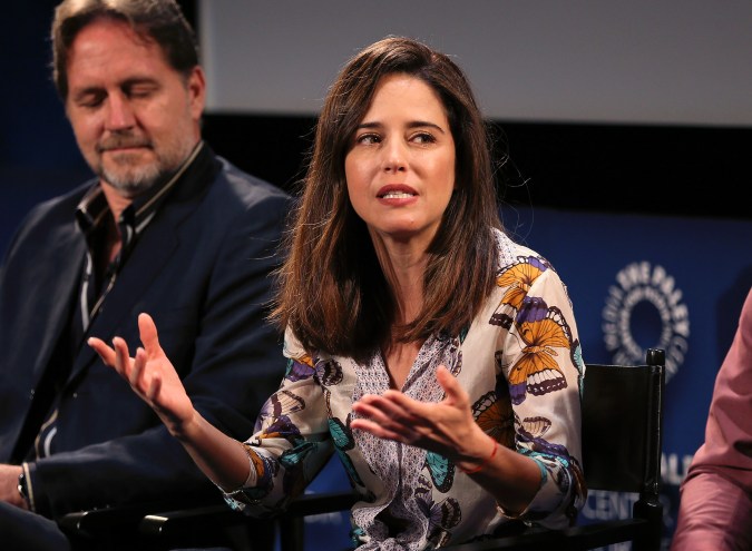 Ana Claudia Talancón participando en un evento.