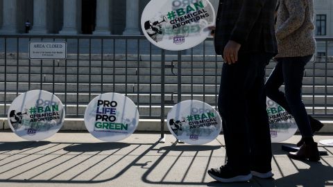 Protesta antiaborto en la Corte Suprema