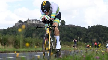 Rohan Dennis durante el UCI Cycling World Championships en Escocia.
