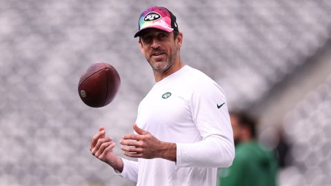 Aaron Rodgers, quarterback de los Jets.