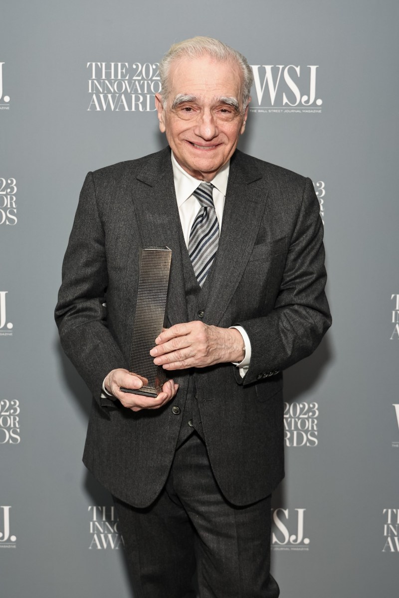 Martin Scorsese participando en un evento.