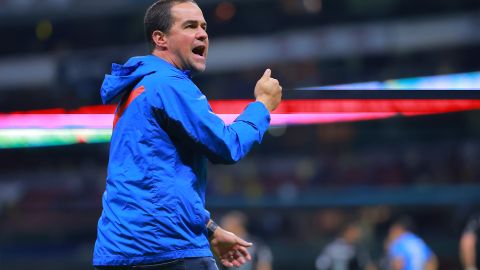 El entrenador felicitó el rendimiento de las Águilas en el partido ante el Atlético San Luis.