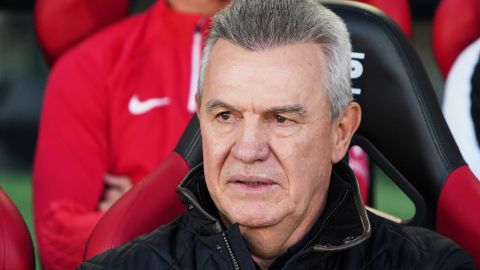 Javier Aguirre durante el encuentro ante el Alavés, por la Liga Española.