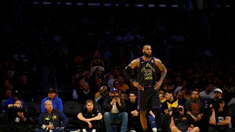 LeBron James, jugadore de Los Angeles Lakers.