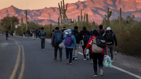 Flujo de migrantes en la frontera sur de Estados Unidos.