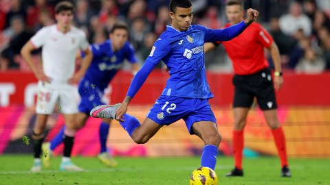 Mason Greenwood juega para el Getafe español desde esta temporada.