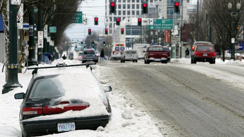 Tormenta de nieve en Oregon