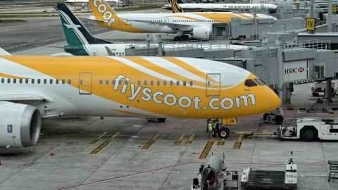 Avión de la aerolínea Scoot