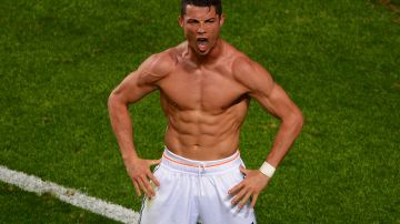 Cristiano Ronaldo celebra tras marcar el último gol del Real Madrid en la final de la UEFA Champions League de 2014 ante Atlético de Madrid.