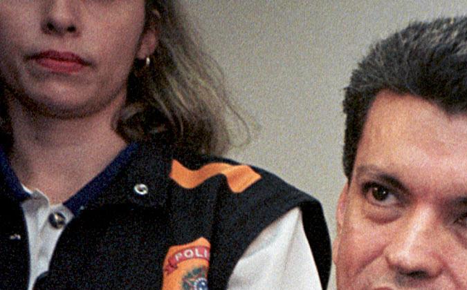 Gloria Trevi y Sergio Andrade hablando.