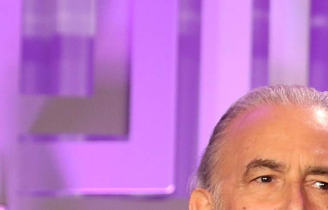 Gustavo Cisneros y Adriana Cisneros asisten a los 12º Premios anuales Brandon Tartikoff Legacy en NATPE 2015 en Fontainebleau Miami Beach el 21 de enero de 2015 en Miami Beach, Florida.